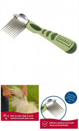 Dog de-matting brush