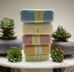 LONG LASTING all natural milled bath soap (5 pack)